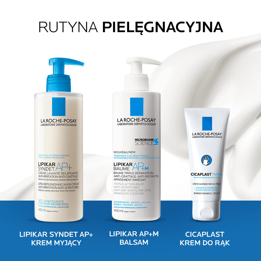 La Roche-Posay Lipikar Baume AP+M, lozione per il corpo, pelle secca e atopica, dalla nascita, 200 ml 