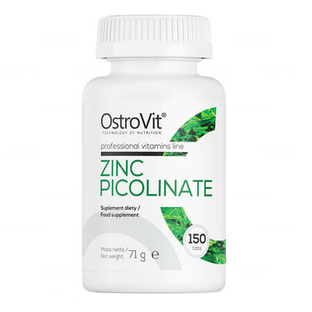 OstroVit Zinco picolinato, zinco 15 mg, 150 compresse