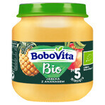 BoboVita Bio desert, măr și ananas după 5 luni, 125 g