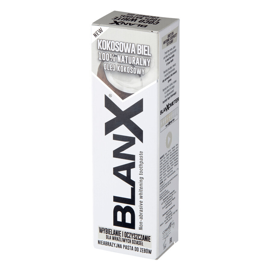 BlanX White Coconut, whitening toothpaste, 75 ml