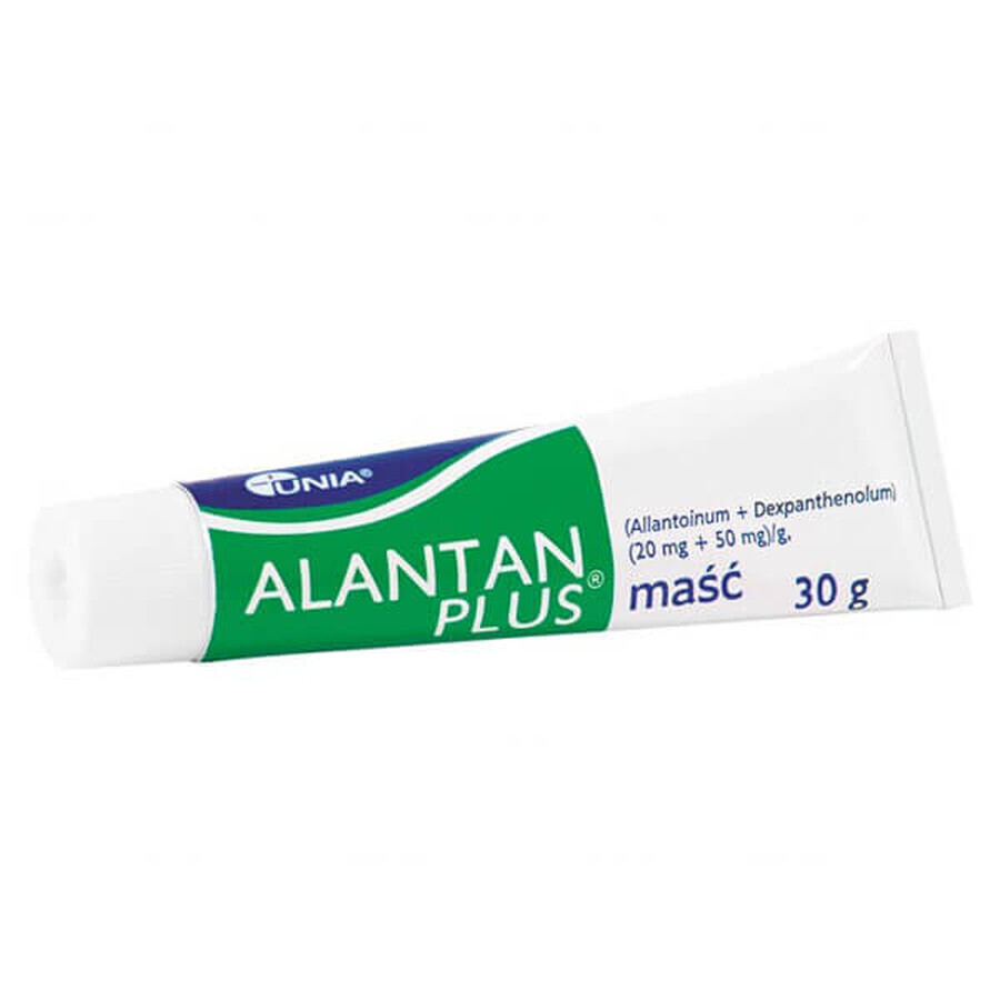 Alantan Plus (20 mg + 50 mg)/g, unguent, 30 g