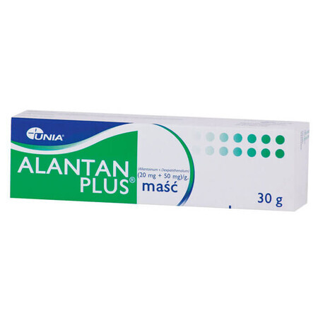 Alantan Plus (20 mg + 50 mg)/g, unguent, 30 g