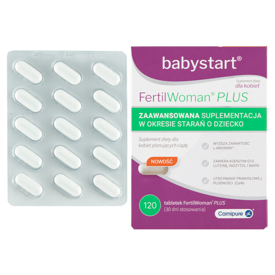 Babystart FertilWoman Plus, 120 comprimate