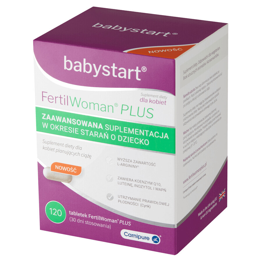 Babystart FertilWoman Plus, 120 comprimate