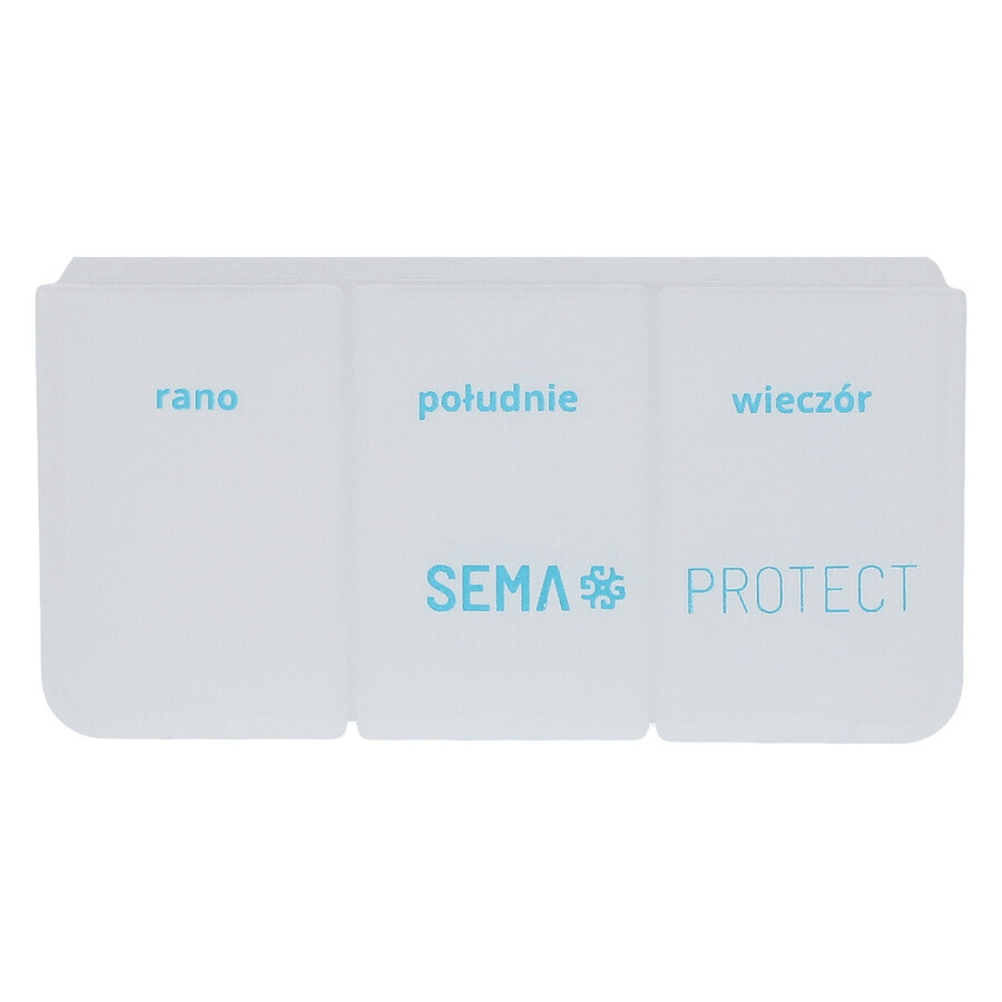 SEMA Protect, cutie de medicamente de zi, 3 camere