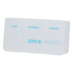 SEMA Protect, cutie de medicamente de zi, 3 camere