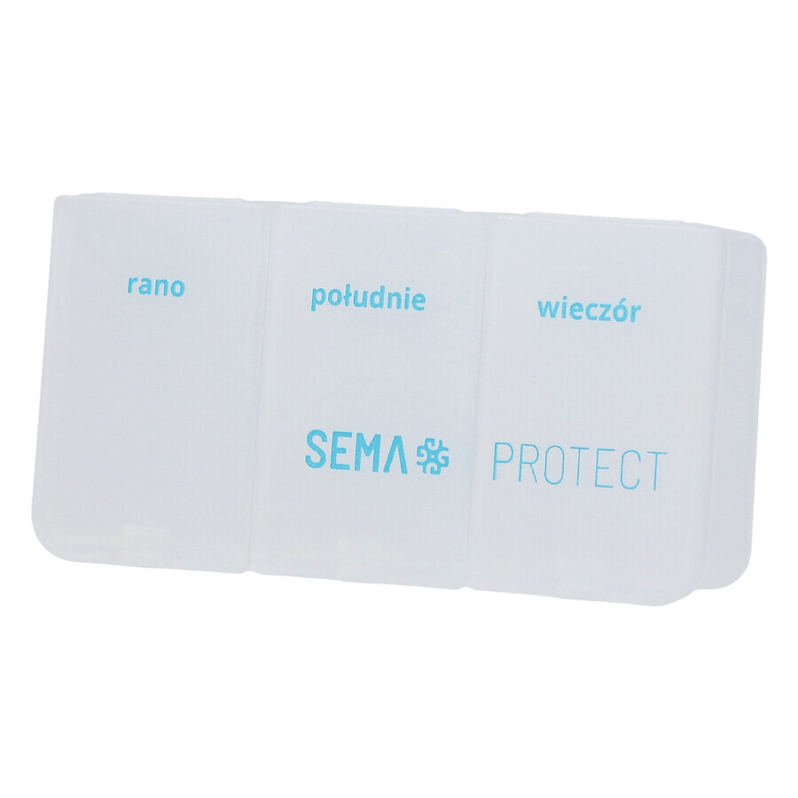 SEMA Protect, cutie de medicamente de zi, 3 camere