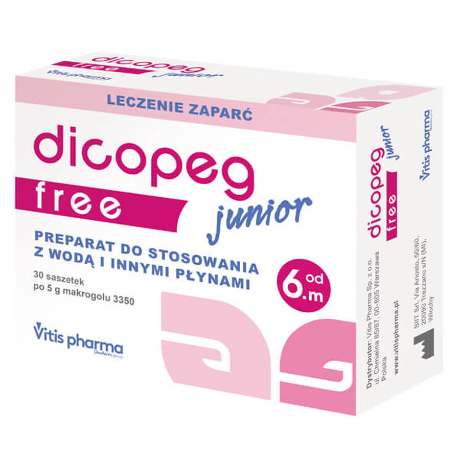 Dicopeg Junior Free, à partir de 6 mois, 30 sachets