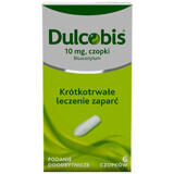 Dulcobis 10 mg, supozitoare, 6 bucăți