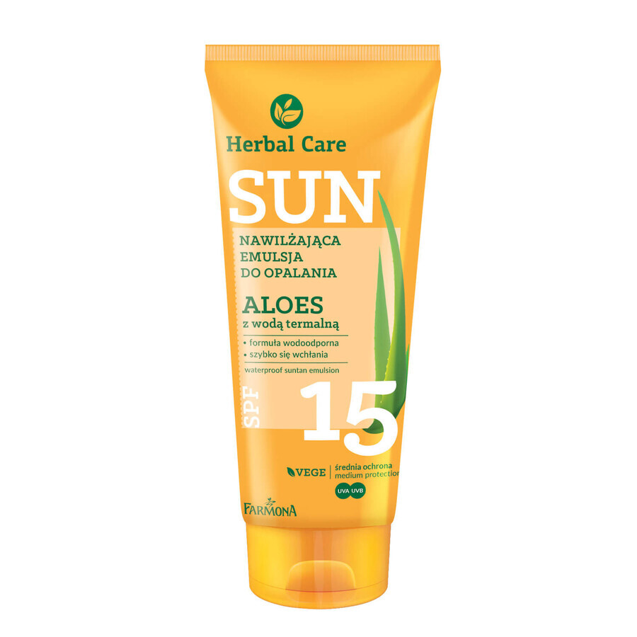 Farmona Herbal Care Sun, émulsion solaire résistante à l'eau, SPF 15, 150 ml