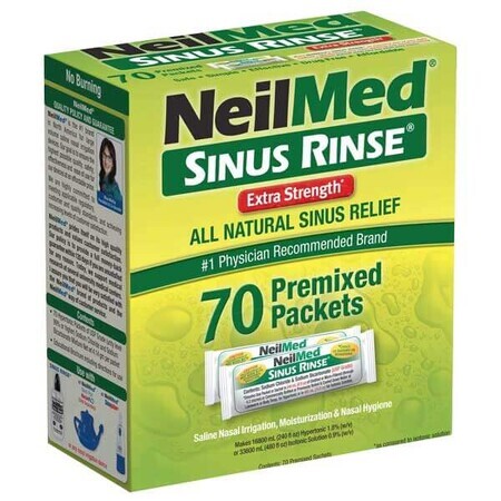 SINUS RINSE Extra Strength, set suplimentar, 70 pliculețe