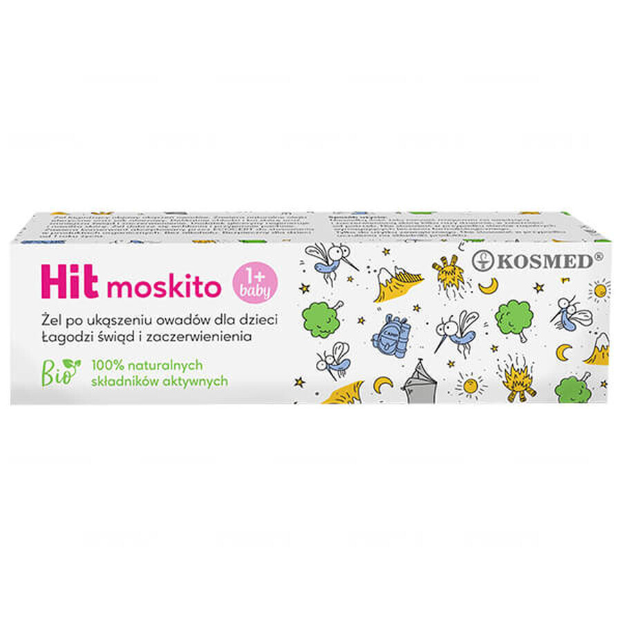 Kosmed Hit Moskito, gel de îngrijire după înțepături de insecte pentru copii, 15 ml