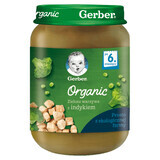 Gerber Organic Lunch, legume verzi cu curcan, după 6 luni, 190 g