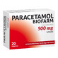 Paracetamol Biofarm 500 mg, 10 comprimate