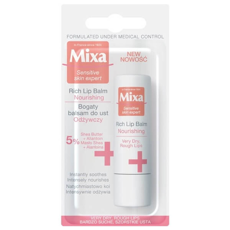 Mixa Nourish, bálsamo labial nutritivo, 4,7 g