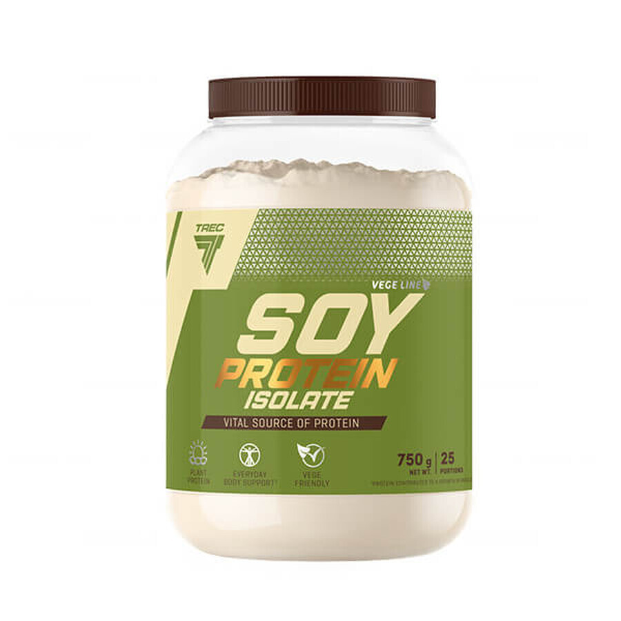 Trec Soy Protein Isolate, proteine din soia, aromă de ciocolată, 750 mg