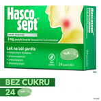 Hascosept 3 mg, aromă de mentă, 24 pastile tari