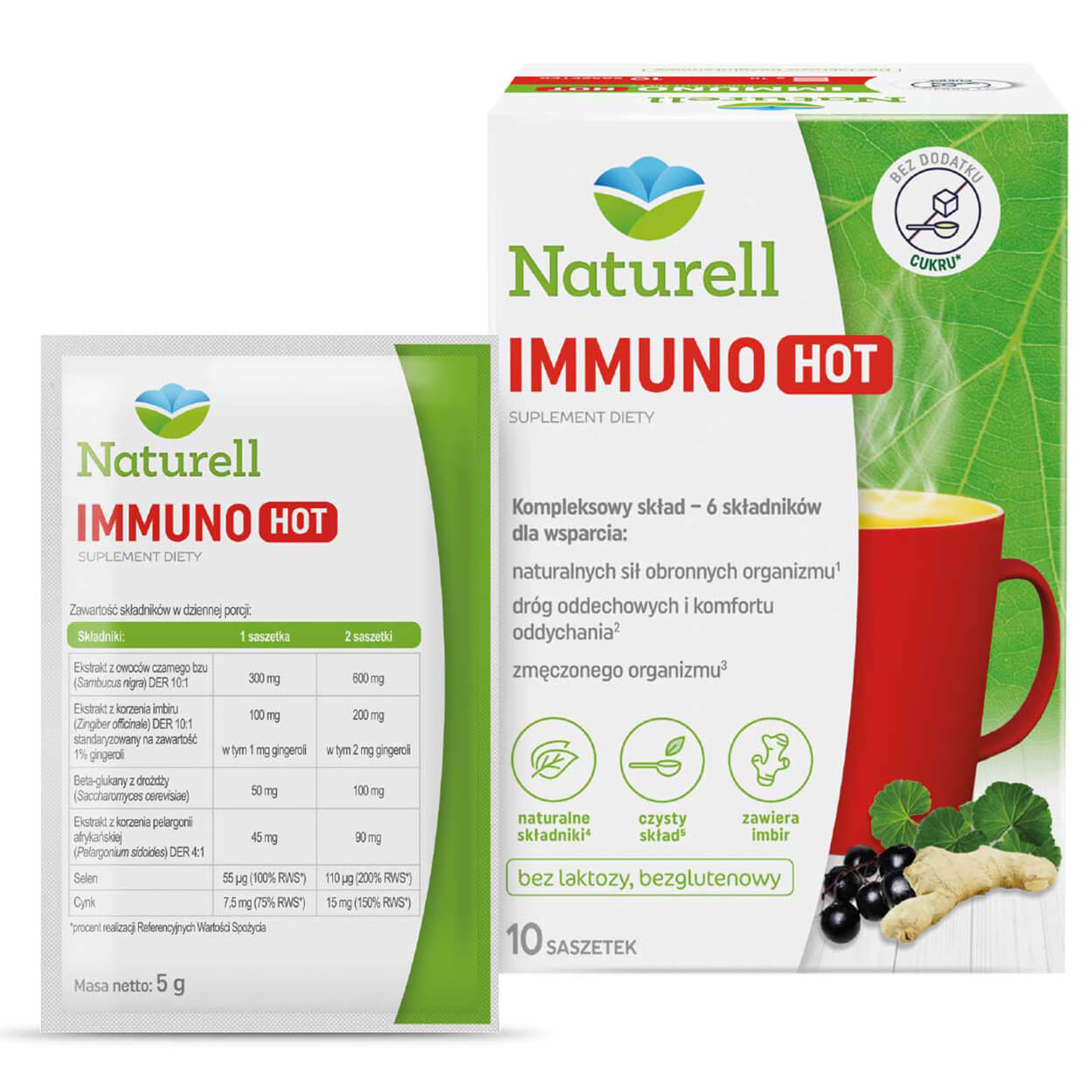 Naturell Immuno Hot, 10 pliculețe