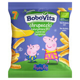 BoboVita Peppa Pig Corn Crisps Bio, banane delicioase, după 7 luni, 20 g