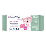 Cleanic Baby Eco Atopical, șervețele umede pentru bebeluși și copii, 50 bucăți