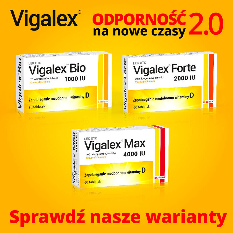 Vigalex Forte 2000 IU, 60 comprimés