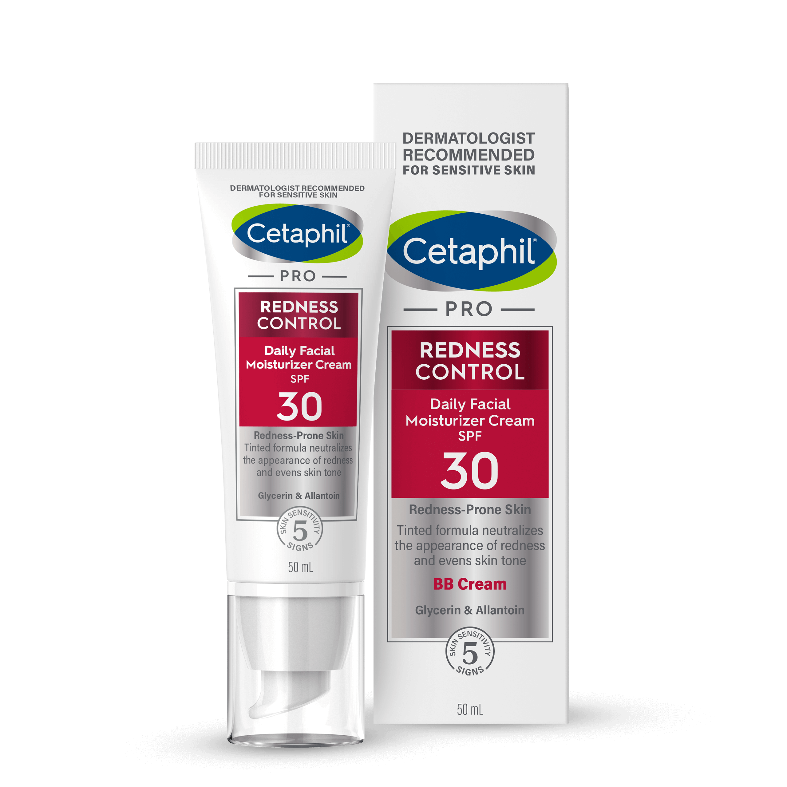 Cetaphil Pro Redness Control BB, cremă de zi hidratantă, piele sensibilă, SPF 30, 50 ml