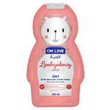 On Line Le Petit, gel detergente 3 in 1 per corpo, capelli e viso dei bambini, marchio di fabbrica, 350 ml 