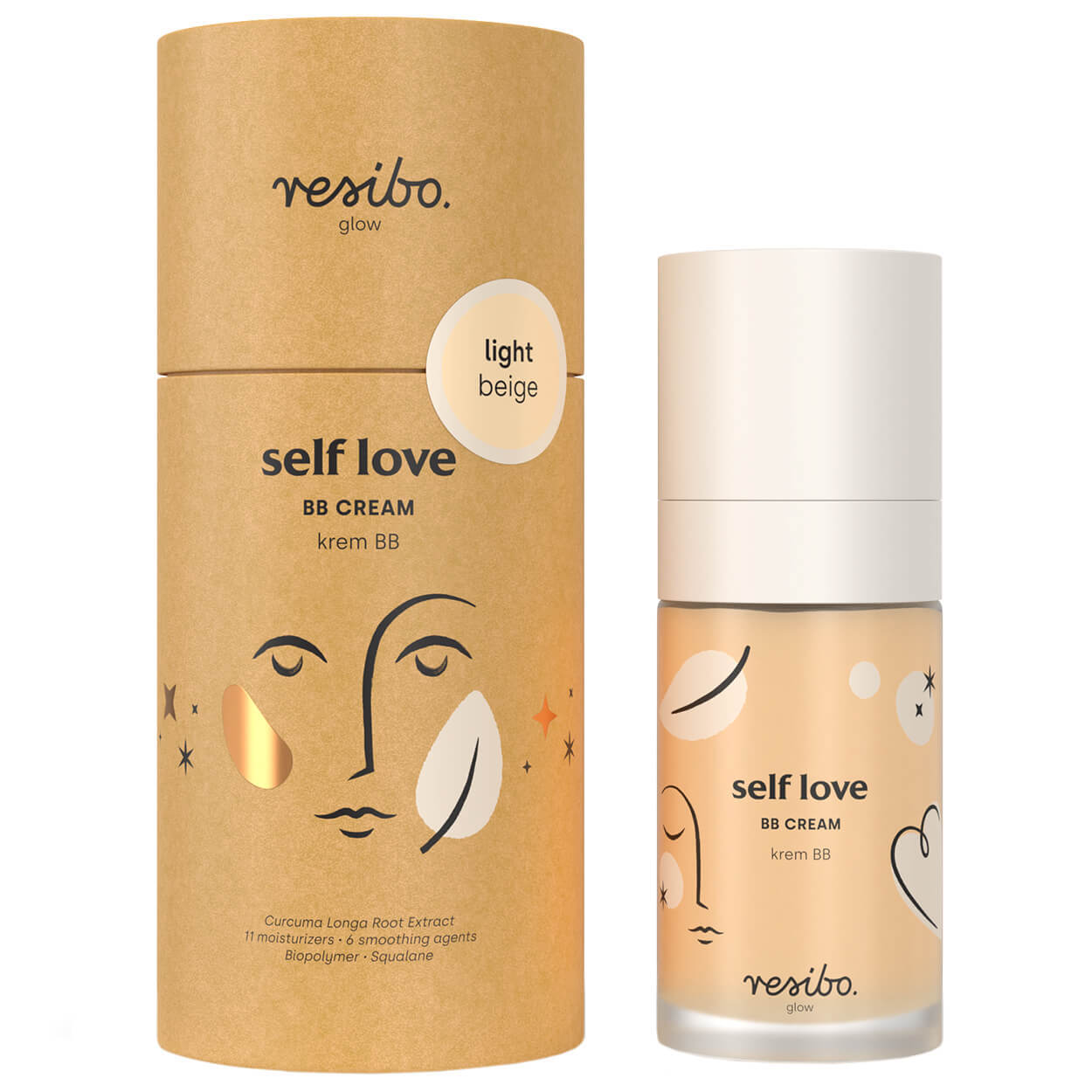 Resibo Self Love, Cremă BB, Bej deschis, 30 ml