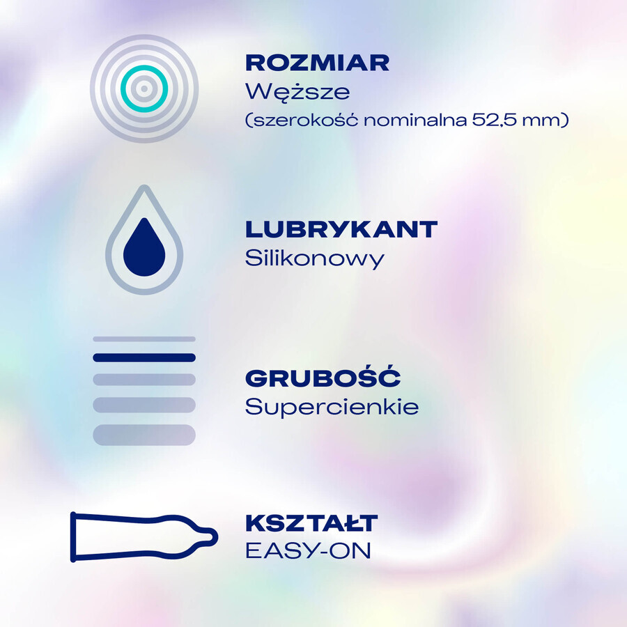 Durex Invisible Close Fit, prezervative asortate, 10 bucăți