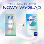 Durex Invisible Close Fit, prezervative asortate, 10 bucăți