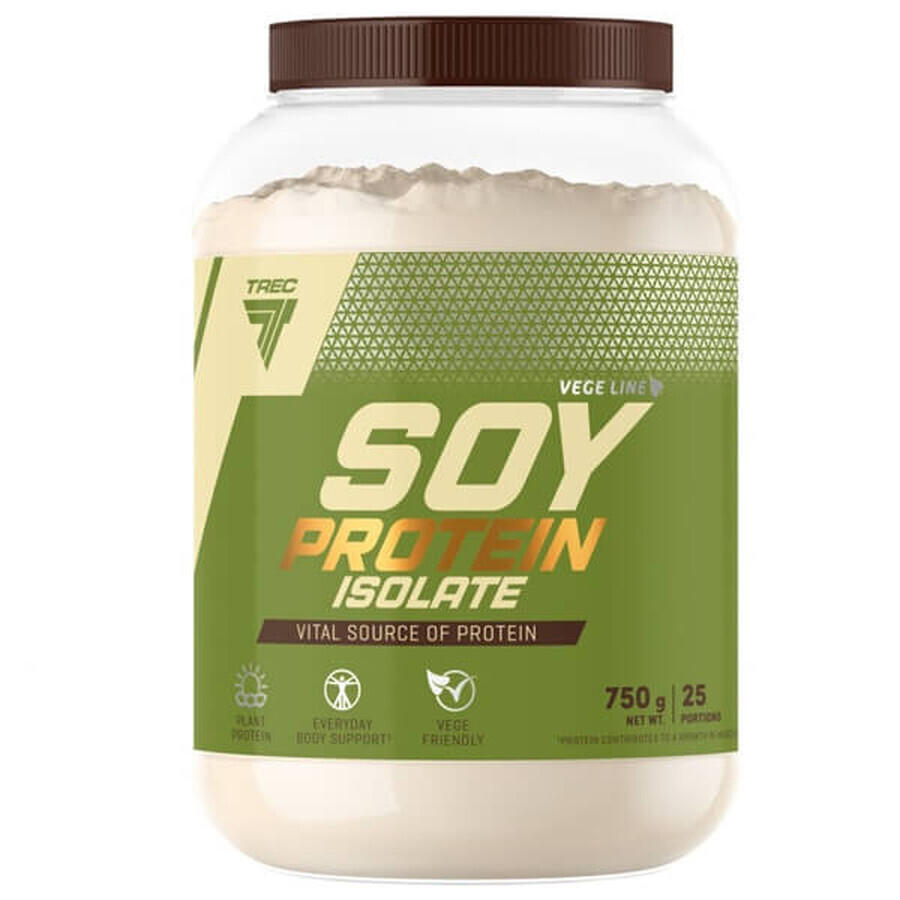 Trec Soy Protein Isolate, proteine din soia, aromă de vanilie, 750 mg