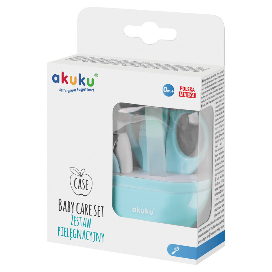 Ackuku Set cutie de unghii Apple, albastru, A0043