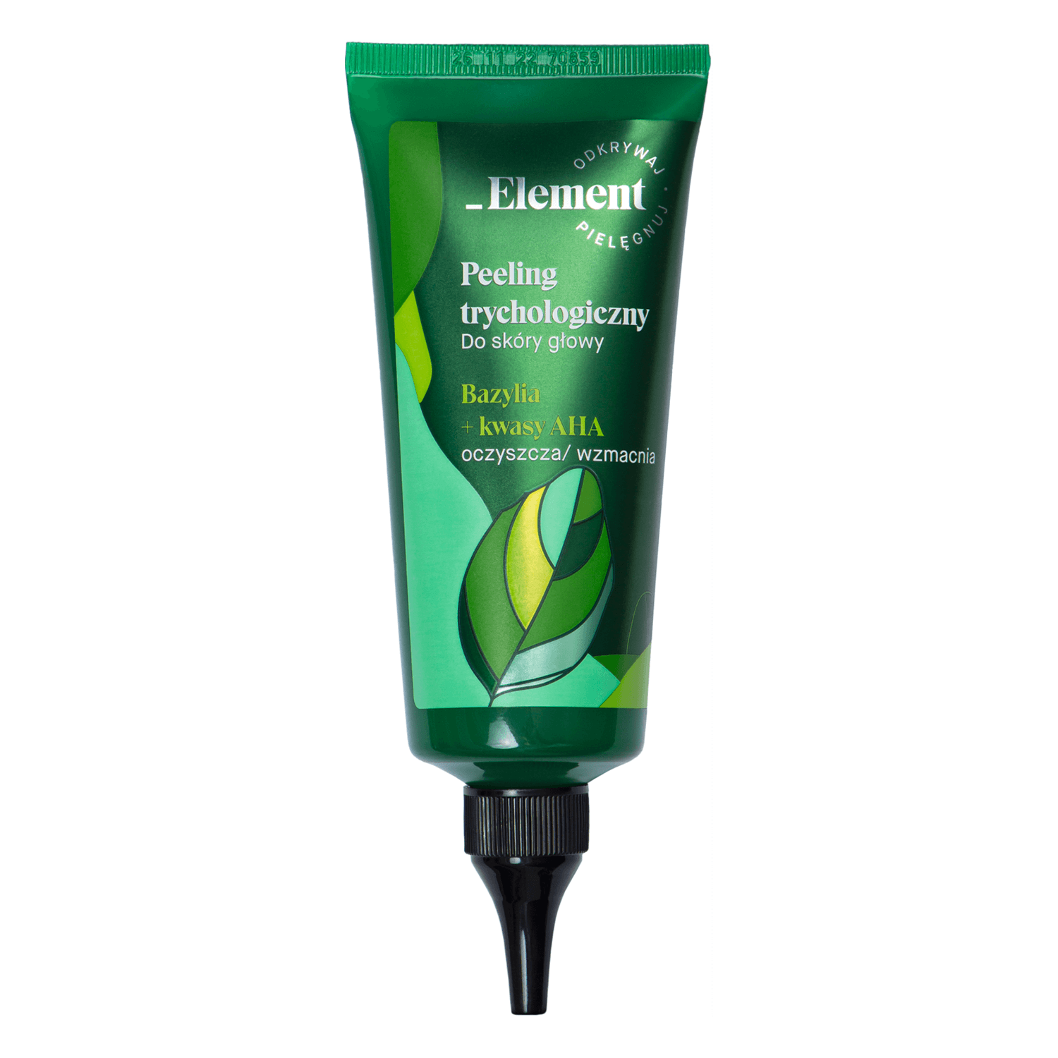 Element, scrub tricologic pentru scalp, busuioc + acizi AHA, 100 ml