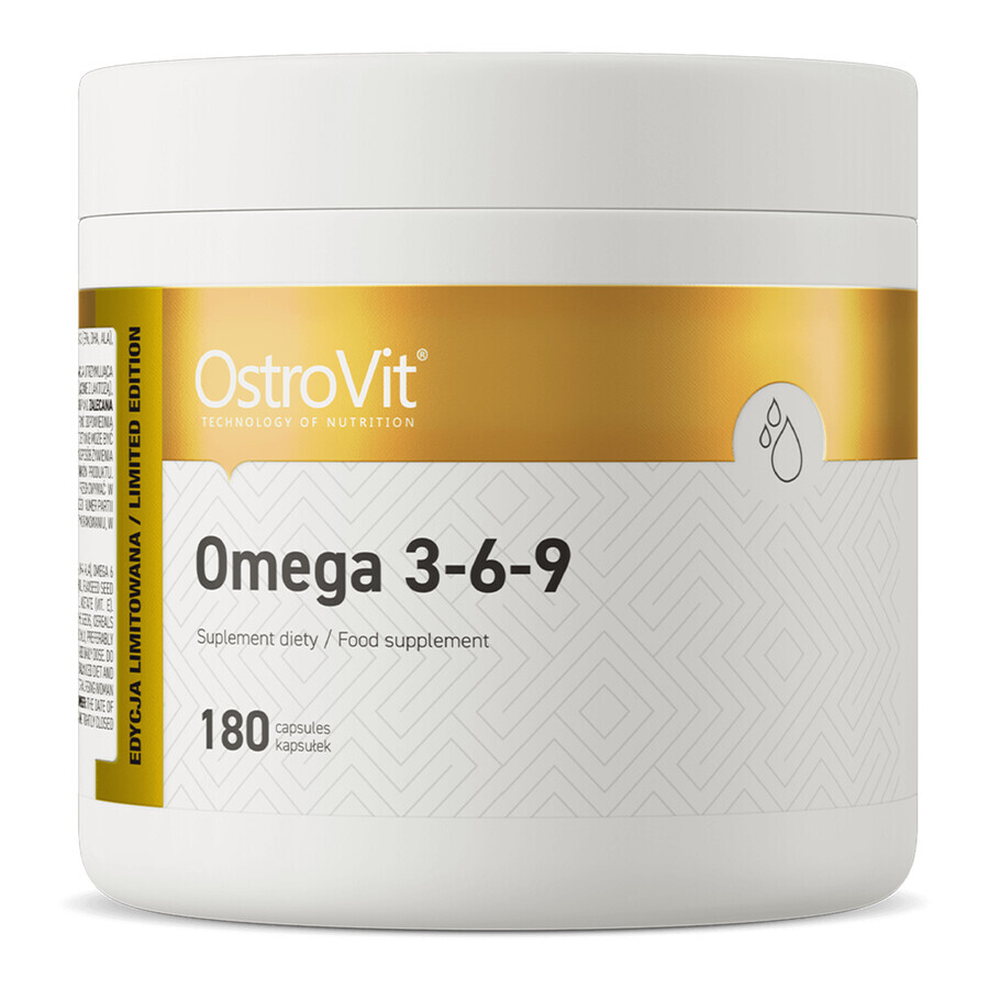 OstroVit Omega 3-6-9, 180 capsule