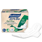 Vuokkoset, prosoape de noapte din bumbac organic, 100% Bio, Aripi normale, 9 bucăți