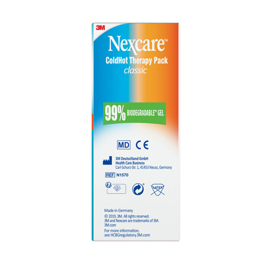 Nexcare ColdHot Classic, pachet de gel cald-rece, 11 cm x 26 cm, 1 buc