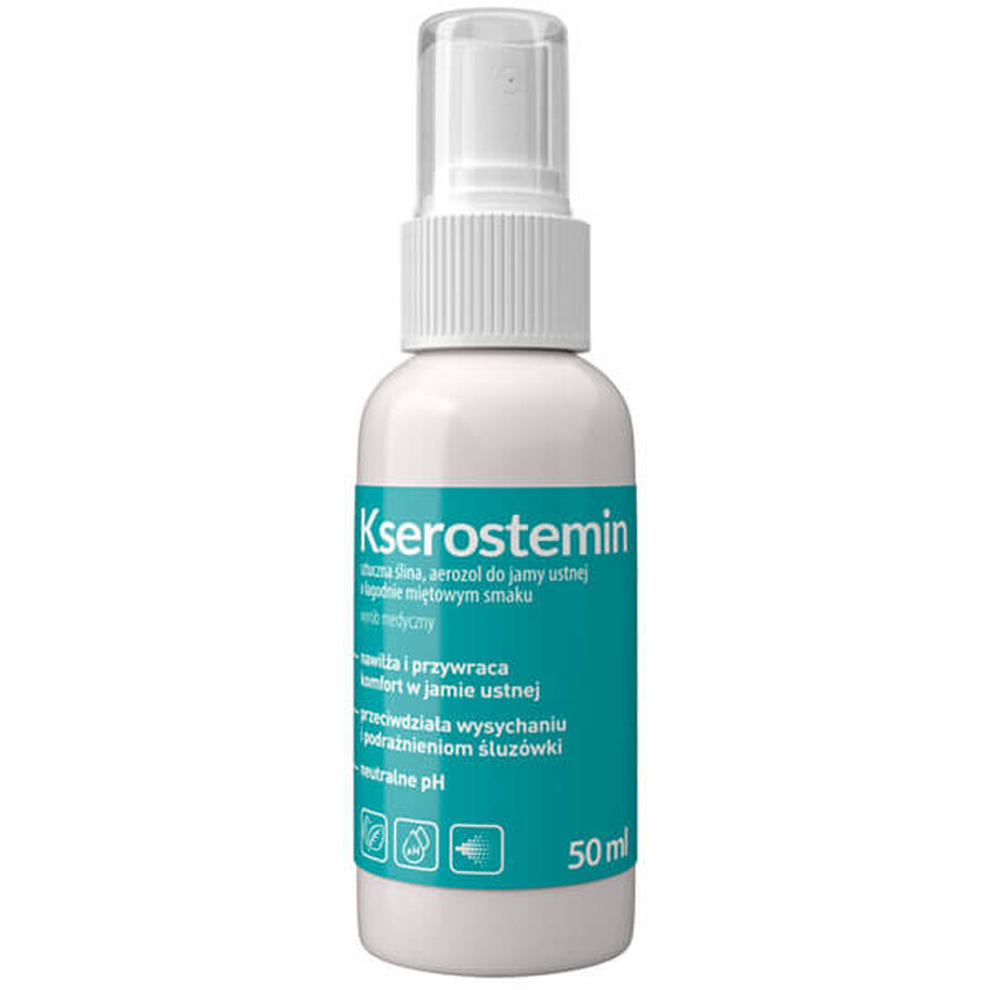 Xerostemin, kunstspeeksel, orale spray, licht muntsmaak, 50 ml