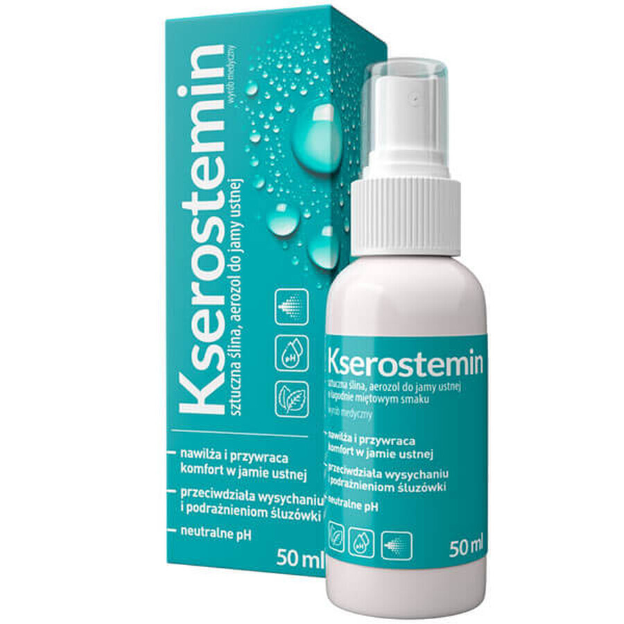 Xerostemin, kunstspeeksel, orale spray, licht muntsmaak, 50 ml