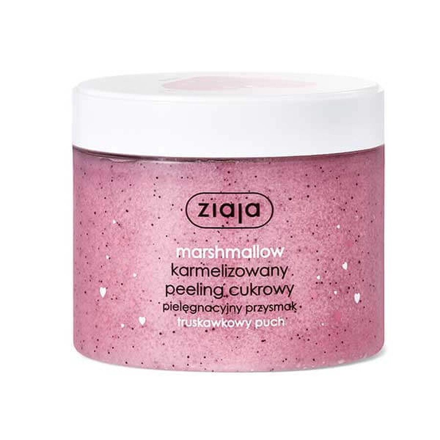 Ziaja Set Marshmallow, exfoliante de azúcar, 300 ml + gel limpiador de baño, 260 ml + crema de manos, 50 ml + espuma limpiadora para cuerpo y manos, 250 ml