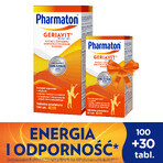 Set Pharmaton Geriavit, 100 compresse rivestite con film + 30 compresse in regalo