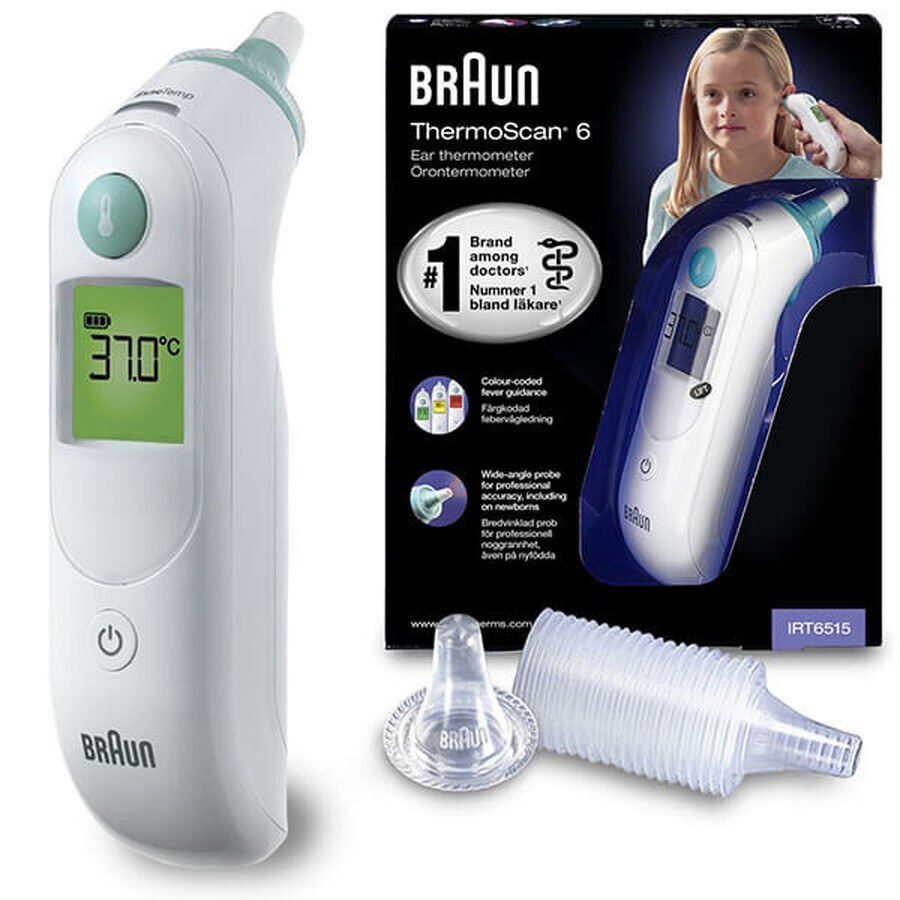 Braun ThermoScan 6 IRT6515, termometro auricolare con precisione Age