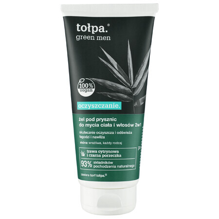 Tolpa Green Men Gel de duș de curățare pentru corp și păr 2în1, 200 ml