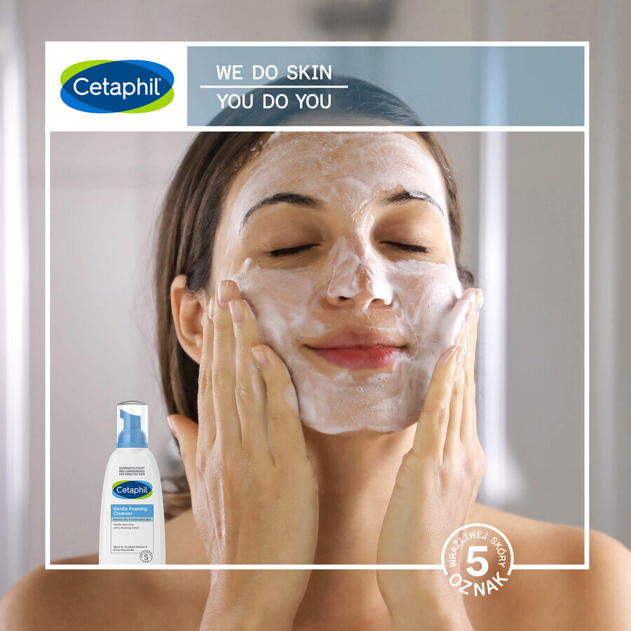 Cetaphil, spumă ușoară de curățare facială, piele normală, uscată și mixtă, 236 ml