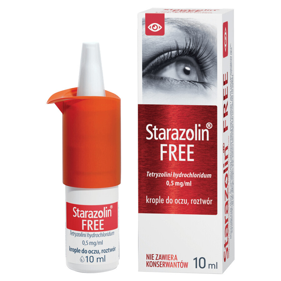 Starazolin Free 0,5 mg/ml, picături pentru ochi, 10 ml