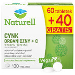 Naturell Bio-Zink + C, 60 Tabletten + 40 Tabletten gratis