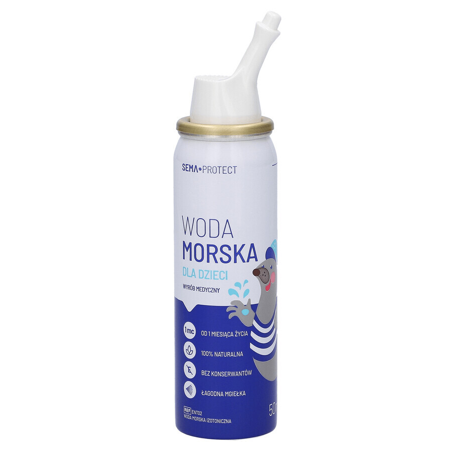 SEMA Protect, apă de mare pentru copii, spray nazal, 50 ml