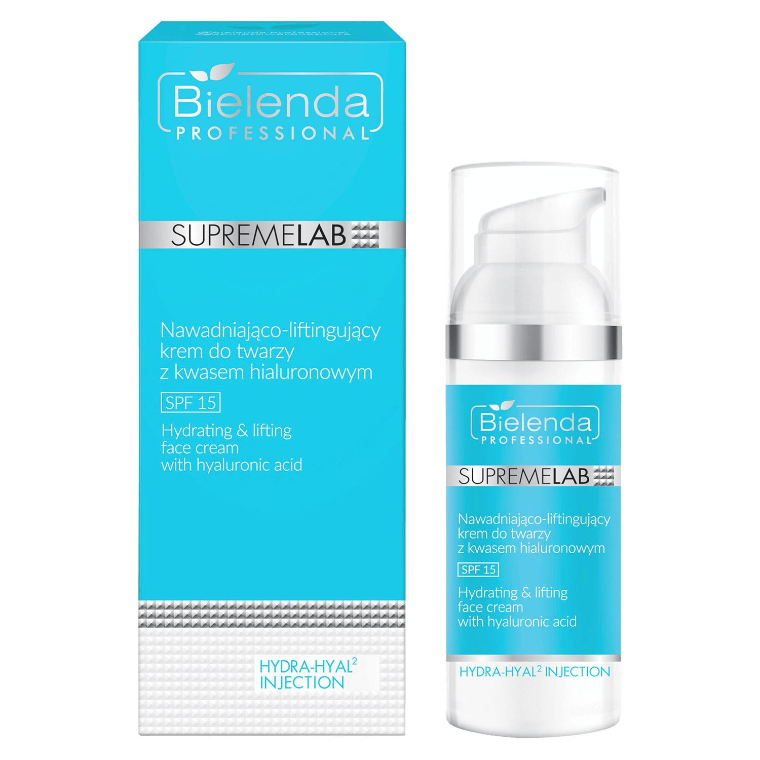 Bielenda Professional SupremeLAB Hydra-Hyal2, cremă de față hidratantă și lifting cu acid hialuronic, 50 ml