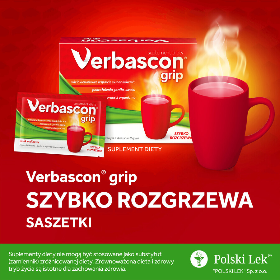 Verbascon Grip, 10 pliculețe