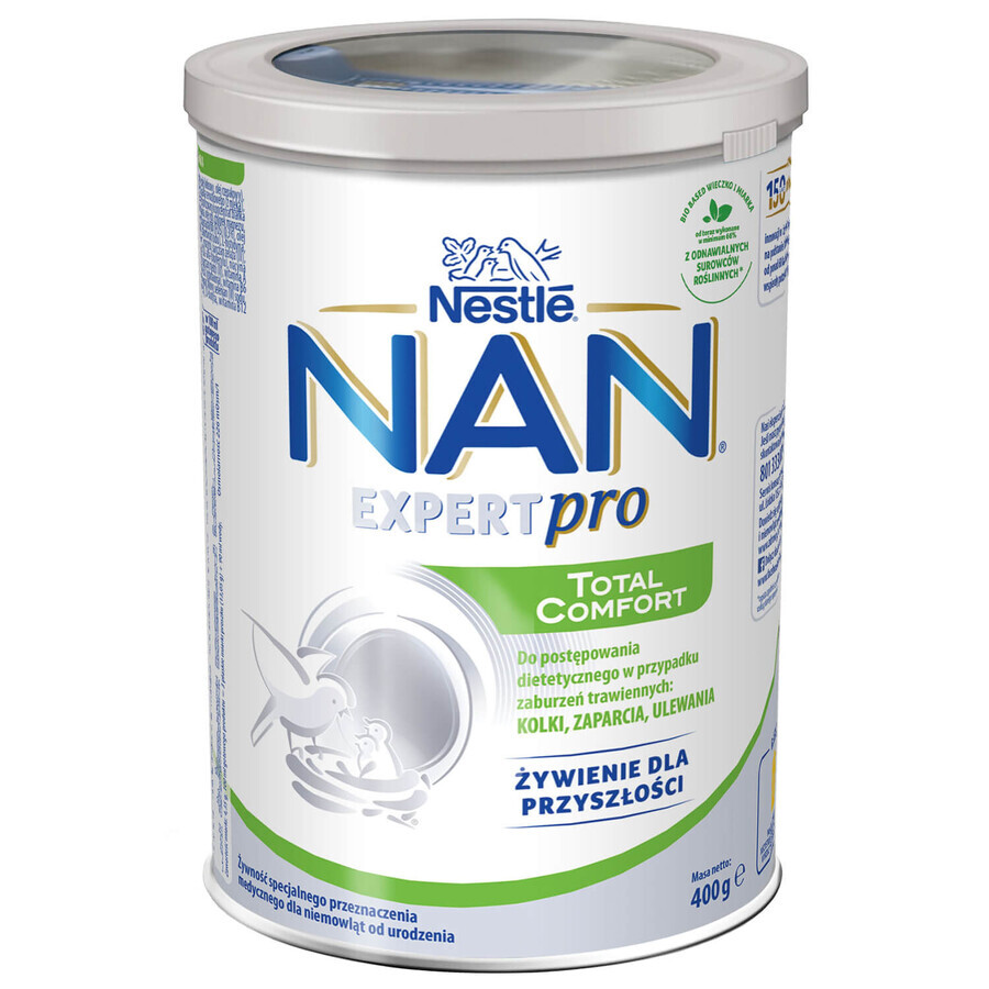 Nestle NAN Expertpro Total Comfort, pentru tulburări digestive la sugari de la naștere, 400 g