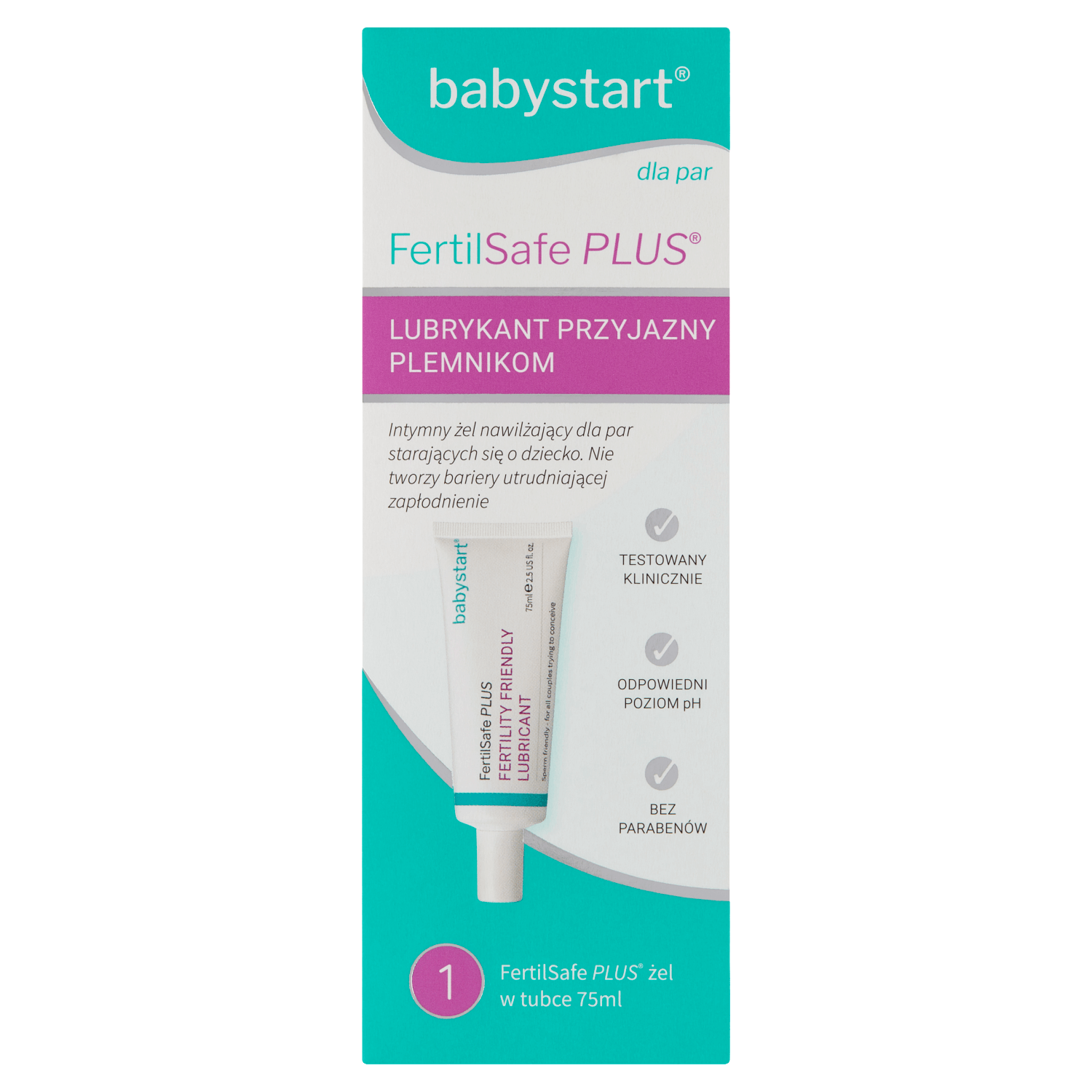 Babystart Fertilsafe Plus, gel hidratant intim pentru cuplurile care încearcă să aibă un copil, 75 ml